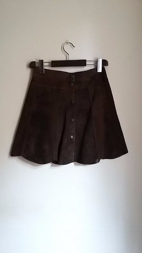 Micro jupe cuir - cuir, (faite